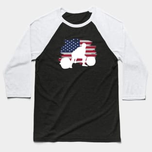 American Deadlift - Powerlifting Baseball T-Shirt